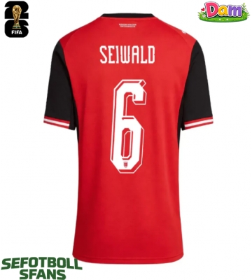 Österrike Nicolas Seiwald #6 Hemmatröja Kvinnor VM 2026 Kortärmad